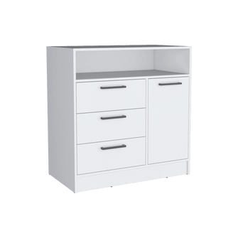 Organizador Omex, Blanco, con Tres Cajones y Una Puerta Abatible ZF X2