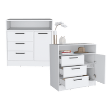 Organizador Omex, Blanco, con Tres Cajones y Una Puerta Abatible ZF X2