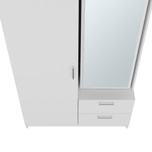 Closet Sevil, Blanco, con espejo y zapatero incluido ZF