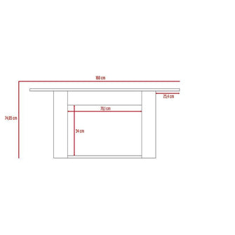 Comedor Volder, Cobre, con amplia superficie