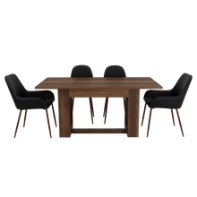 Combo Comedor Sonora, Cobre, Wengue y Café Claro, Incluye Comedor y 6 Sillas