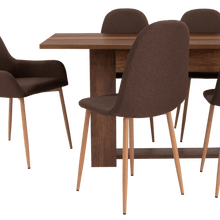 Combo Comedor Sonora, Cobre, Chocolate y Café Claro, Incluye Comedor y 6 Sillas