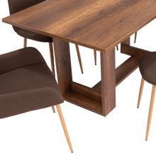 Combo Comedor Sonora, Cobre, Chocolate y Café Claro, Incluye Comedor y 6 Sillas