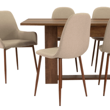 Combo Comedor Sonora, Cobre, Café Claro y Chocolate, Incluye Comedor y 6 Sillas