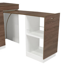 Cocina Integral Amatista, Chocolate y Blanco, con Amplia Capacidad de Almacenamiento, No Incluye Mesón