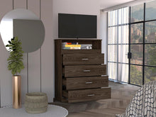 Organizador Barlovento, Chocolate, con Cuatro Cajones