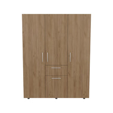 Closet Bariloche Bombay Eco ll, Fresno Europeo, con Variedad de Entrepaños y Cuatro Puertas Abatibles ZF