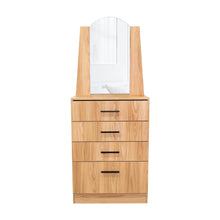 Organizador Praga, Fresno Europeo, con tres cajones y una puerta