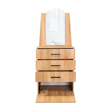 Organizador Praga, Fresno Europeo, con tres cajones y una puerta