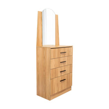 Organizador Praga, Fresno Europeo, con tres cajones y una puerta