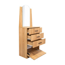 Organizador Praga, Fresno Europeo, con tres cajones y una puerta