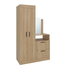 Closet Tocador Praga, Fresno Europeo, con diseño moderno incluye Espejo