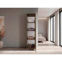 Closet Con Espejo Alma, Kronos Fresno, Diseño moderno con entrepaños y puerta ZF