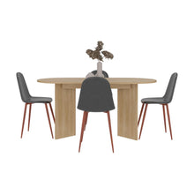 Mesa Para Comedor Ted, Fresno Europeo, Con amplia superficie, no incluye sillas