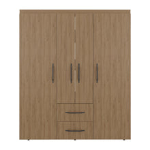 Closet Bariloche Eco, Kronos Fresno, Moderno con Variedad De Entrepaños, cuatro puertas y dos cajones ZF