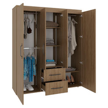Closet Bariloche Eco, Kronos Fresno, Moderno con Variedad De Entrepaños, cuatro puertas y dos cajones ZF