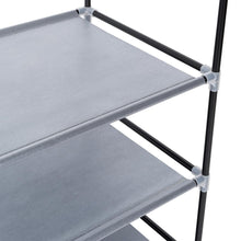 Closet Portátil Jeanpool, Gris, Variedad de Entrepaños en Tela