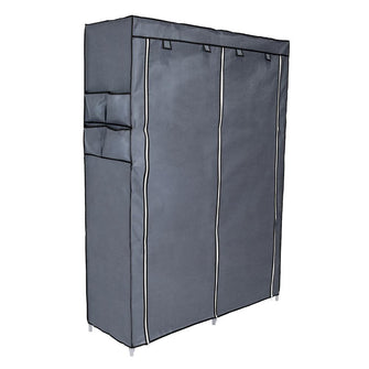 Closet Portátil Jeanpool, Gris, Variedad de Entrepaños en Tela
