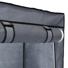 Closet Portátil Jeanpool, Gris, Variedad de Entrepaños en Tela