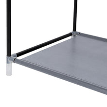 Closet Portátil Jeasken, Gris, Variedad de Entrepaños en Tela