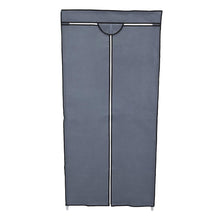 Closet Portátil Jeasken, Gris, Variedad de Entrepaños en Tela