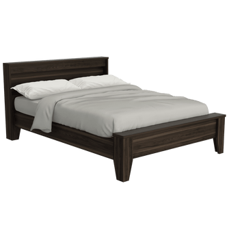 Cama Doble Bursa, Caoba, Incluye Tendido de Tablas