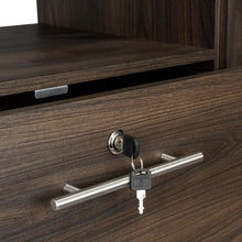 Closet Pekín, Caoba, con Dos Puertas Abatibles y Tres Cajones Organizadores