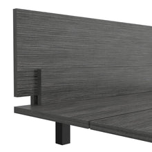 Cama Sencilla Wesley, Gris, con Patas Metálicas