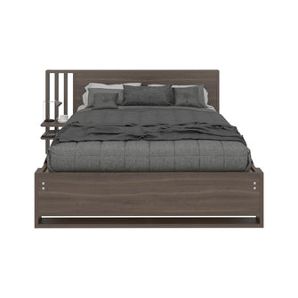 Cama Doble Vanez, Milan, con espaldar alto incluyendo tendida de tablas