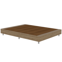 Base Cama Doble Confort, Miel, Incluye Tendido de Tablas Ideal