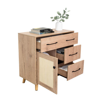 Organizador Natura, Macadamia, con tres cajones y una puerta X2