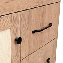 Organizador Natura, Macadamia, con tres cajones y una puerta