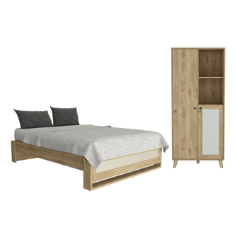 Combo para Habitación Vieno, incluye Cama y Closet