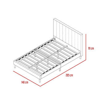 Combo Para Habitación Bonie, Incluye Cama Doble y Colchon 140x190