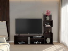 Mesa Para Tv Lugano, Nogal Europeo, Para Televisor Hasta 55 Pulgadas