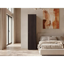 Closet Alma, Kronos Nogal, Diseño moderno con entrepaños y puerta ZF