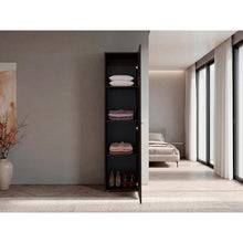 Closet con Espejo Alma, Kronos Nogal, Diseño moderno con entrepaños y puerta ZF