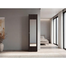 Closet con Espejo Alma, Kronos Nogal, Diseño moderno con entrepaños y puerta ZF