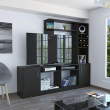 Mesa Para Tv Sancro, Wengue, con Espacio Para Televisor de Hasta 60 Pulgadas