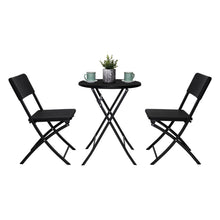 Comedor de Exterior Torino , Negro, Incluye dos Sillas