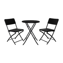 Comedor de Exterior Torino , Negro, Incluye dos Sillas