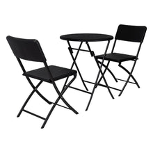 Comedor de Exterior Torino , Negro, Incluye dos Sillas