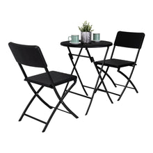 Comedor de Exterior Torino , Negro, Incluye dos Sillas