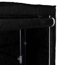 Closet Portátil Garment, Negro, Variedad de Entrepaños en Tela