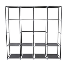 Closet Portátil Garment, Negro, Variedad de Entrepaños en Tela