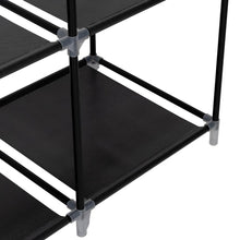 Closet Portátil Garment, Negro, Variedad de Entrepaños en Tela