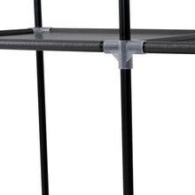 Closet Portátil Garment, Negro, Variedad de Entrepaños en Tela