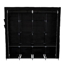 Closet Portátil Garment, Negro, Variedad de Entrepaños en Tela