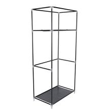 Closet Portátil Jeasken, Negro, Variedad de Entrepaños en Tela