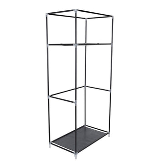 Closet Portátil Jeasken, Negro, Variedad de Entrepaños en Tela